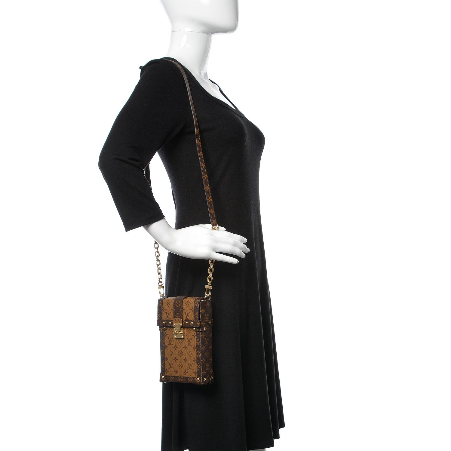 Louis Vuitton Reverse Monogram Pochette Trunk Verticale 2 of 11