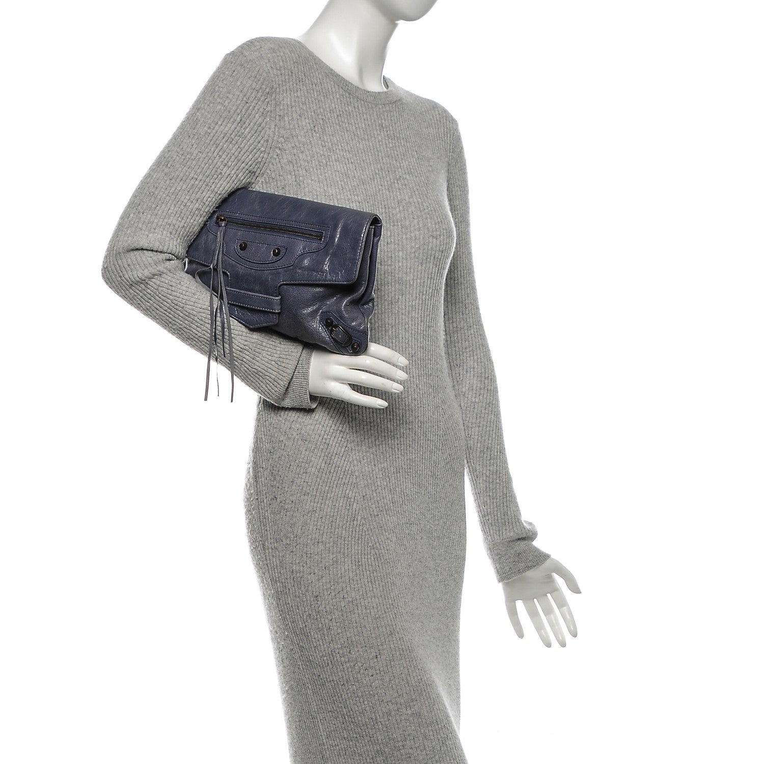 Balenciaga Agneau Classic Hardware City Clutch Jacynthe 2 of 6