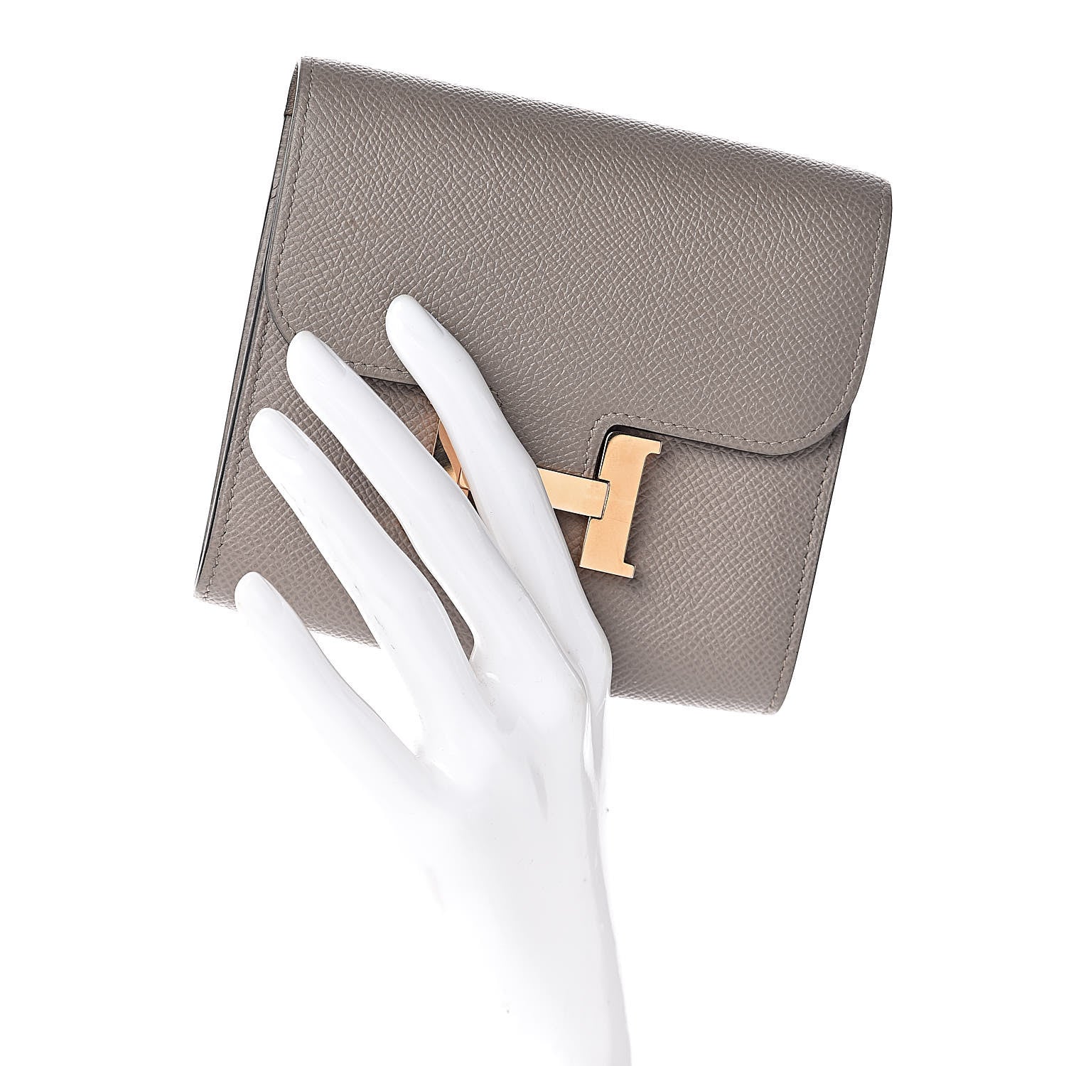 Hermes Epsom Constance Short Wallet Gris Asphalte 2 of 19
