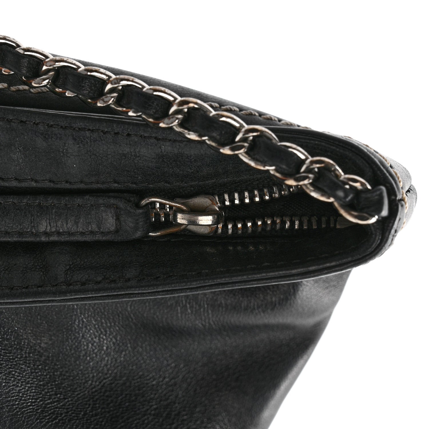 Chanel Lambskin Lax Pochette Black 9 of 9