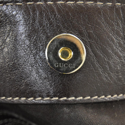 Gucci Leather Medium Britt Bag Dark Brown 11 of 11