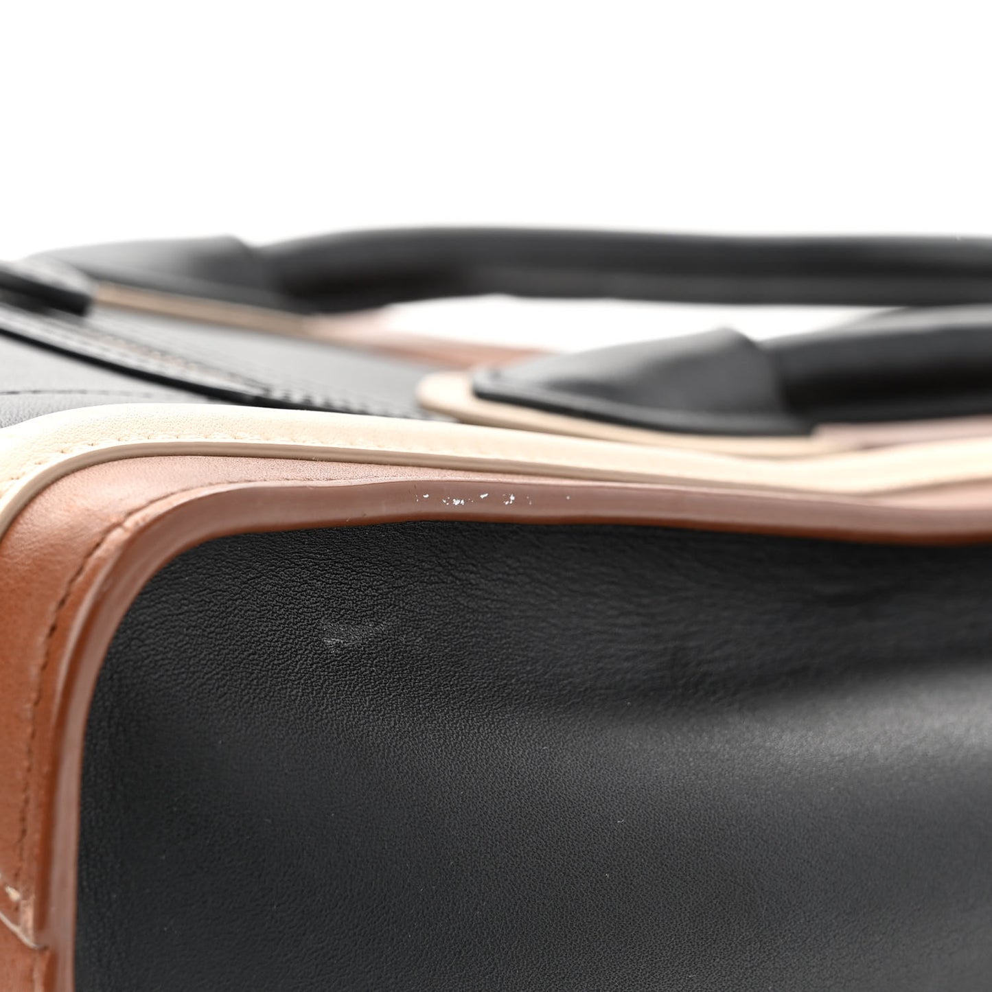 Smooth Calfskin Nano Tri-Color Luggage Multicolor