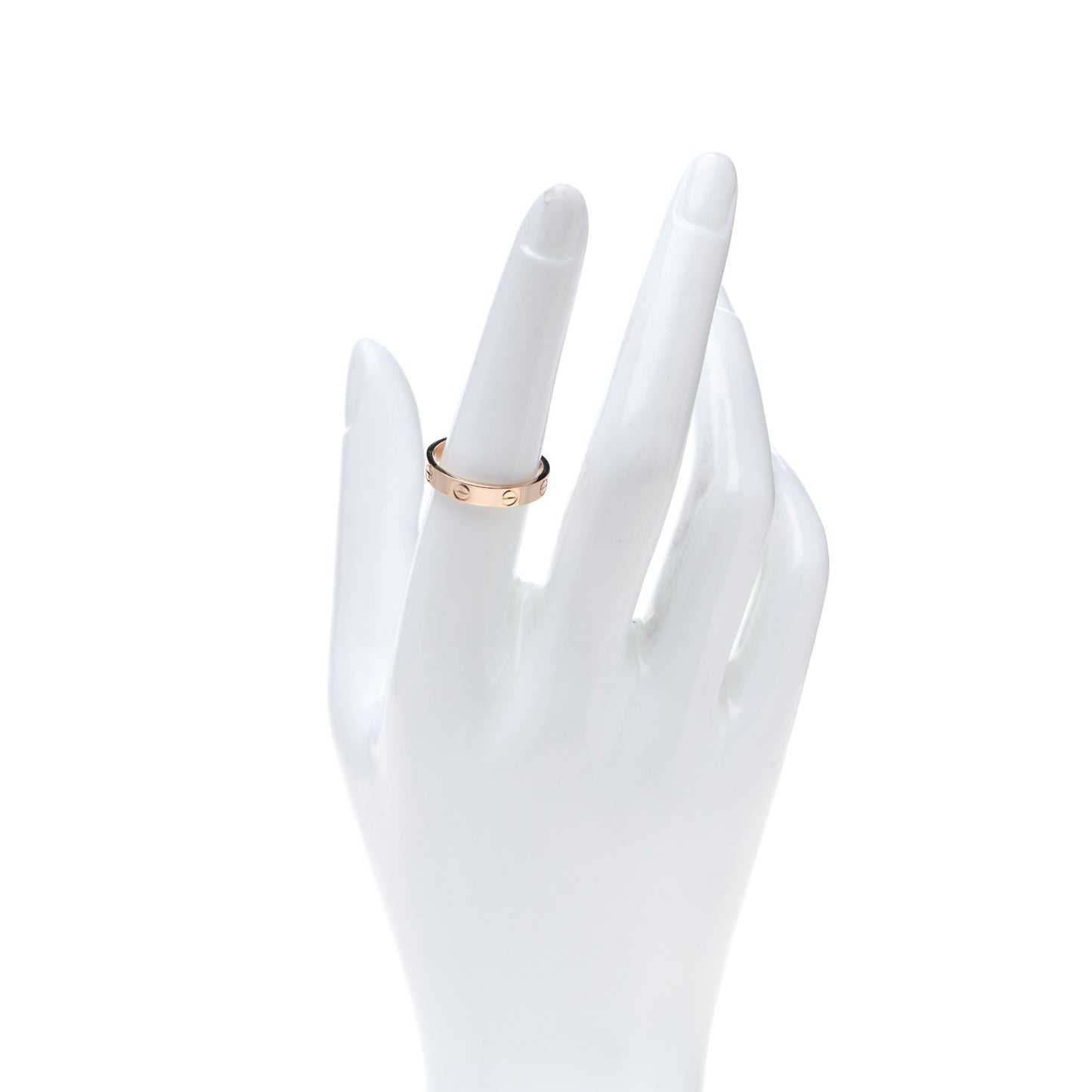 18K Pink Gold 3.5mm LOVE Wedding Band Ring 55 7.25