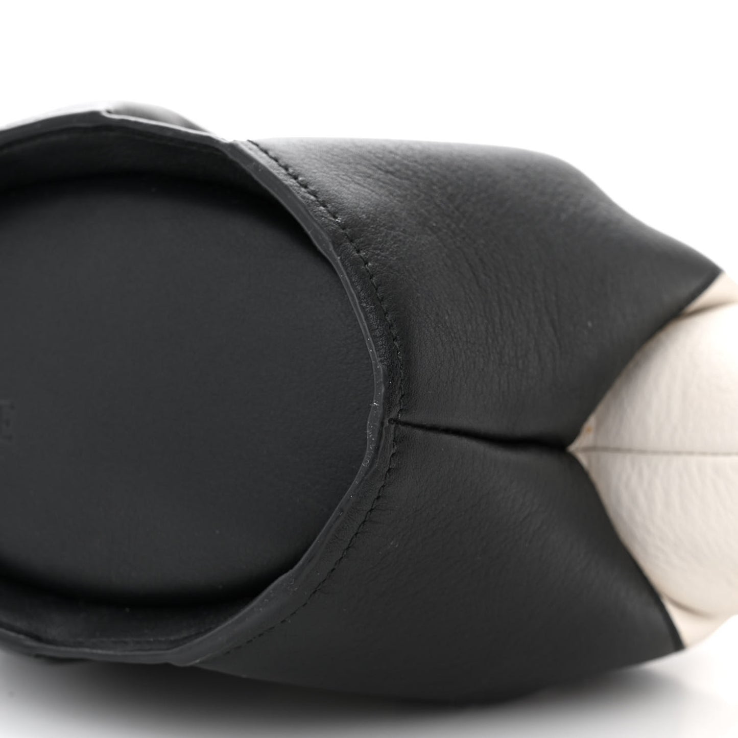 Calfskin Panda Crossbody Black White