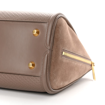 Alexander McQueen Calfskin Embossed Suede Large Heroine Tan 12 of 15