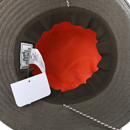 Hermes Cotton Silk Bucket Hat 58 4 of 4