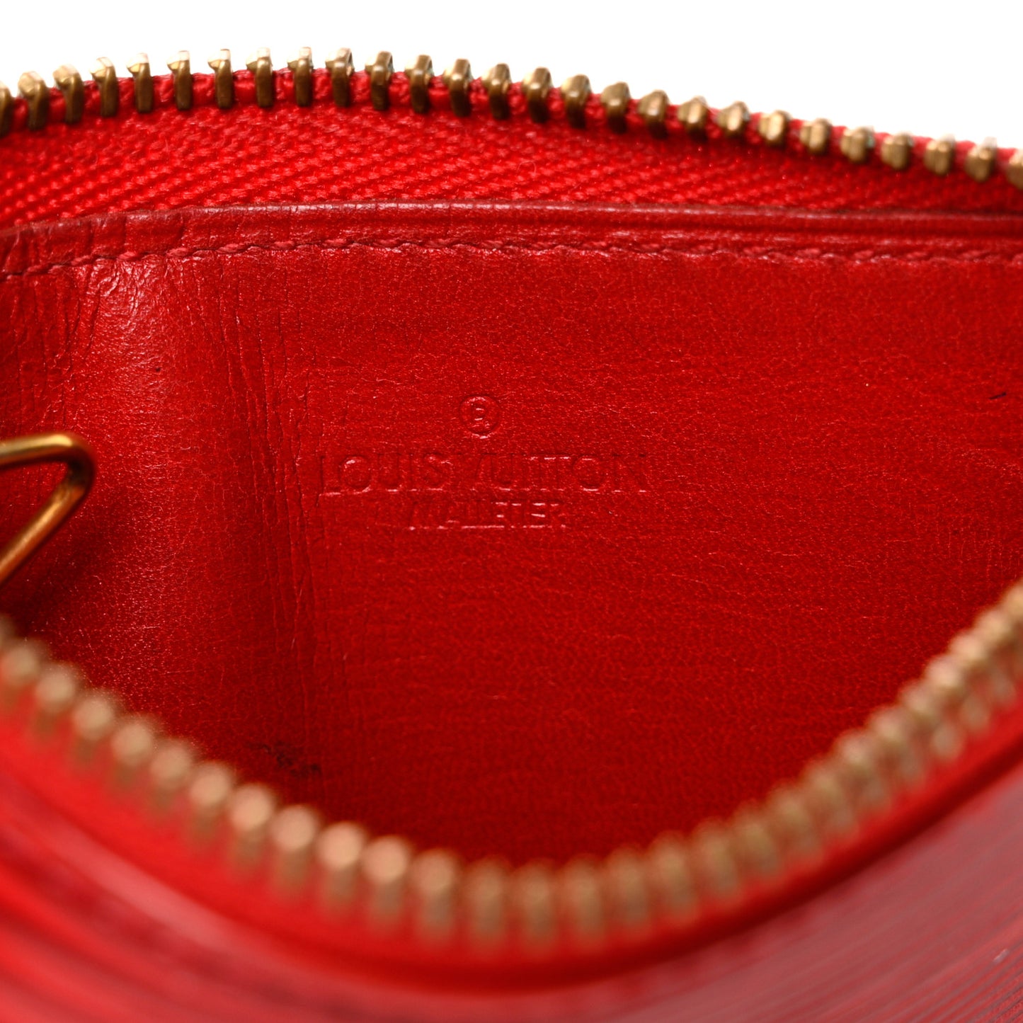 Epi Key Pouch Castillan Red