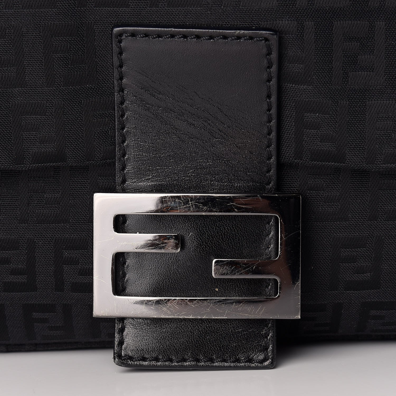 Fendi Zucchino Mama Baguette Black 10 of 10