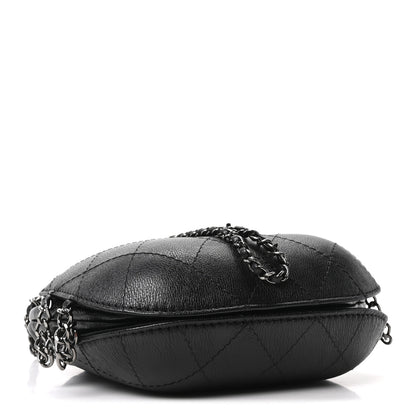 Chanel Aged Calfskin Quilted Small Gabrielle Bucket Black 4 of 10