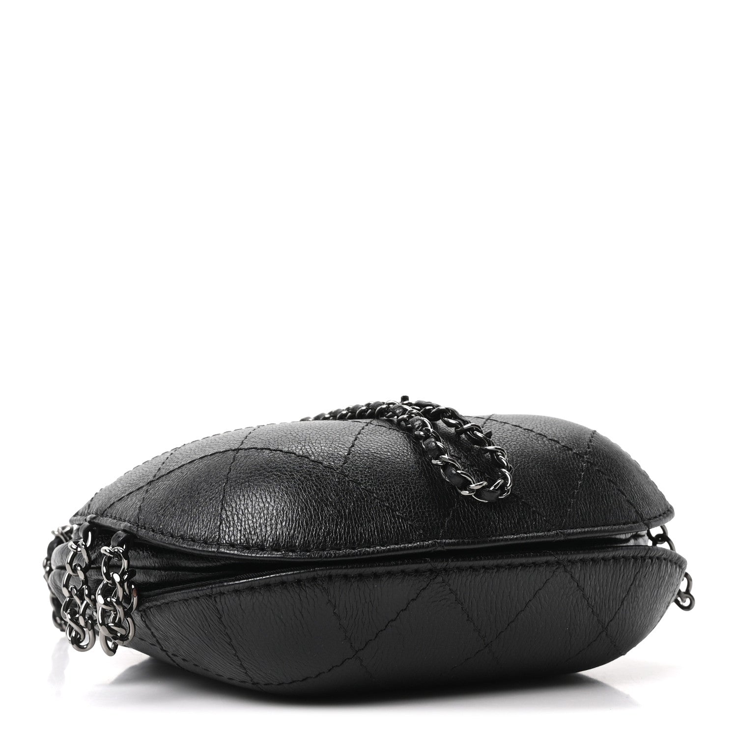 Chanel Aged Calfskin Quilted Small Gabrielle Bucket Black 4 of 10