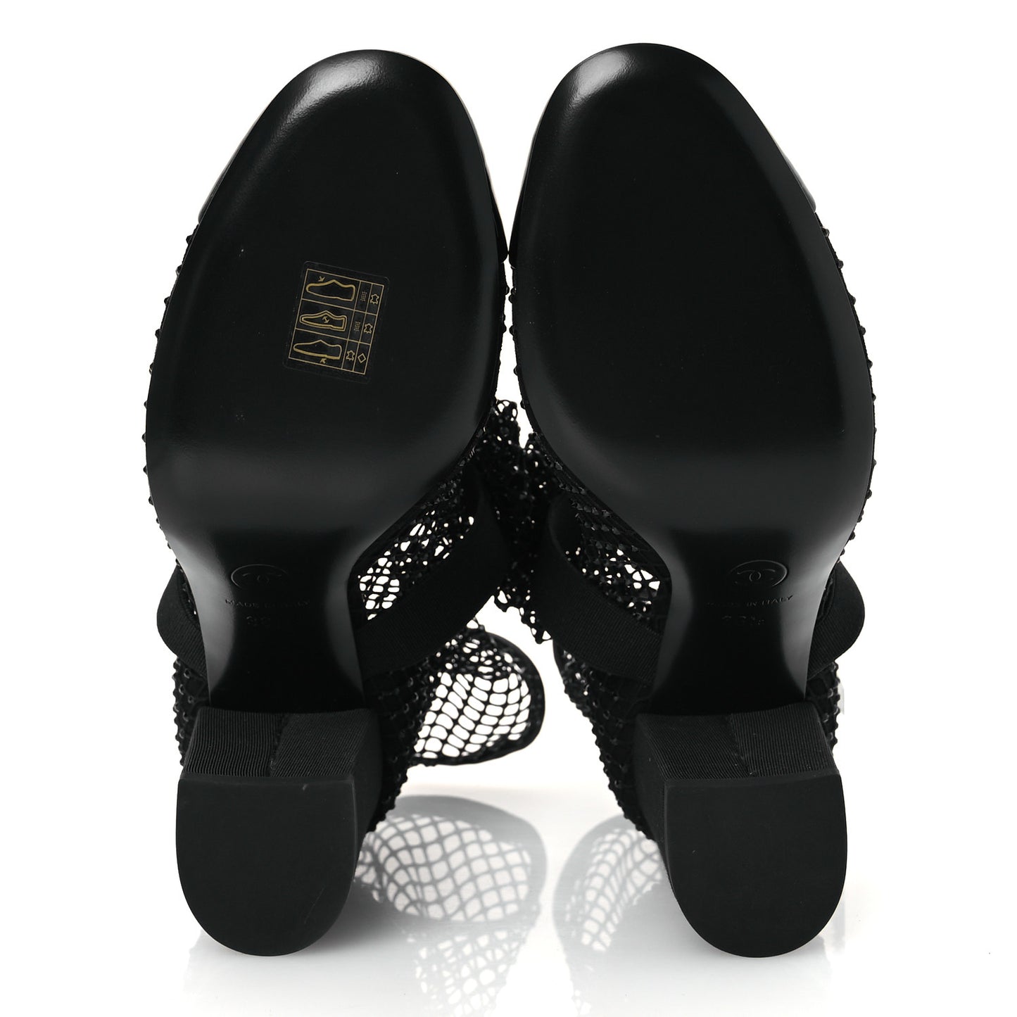 Resille Strass Kid Suede Patent Mary Jane Short Boots 36.5 Black