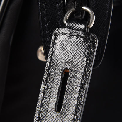 Prada Tessuto Nylon Saffiano Messenger Bag Nero Black 8 of 11