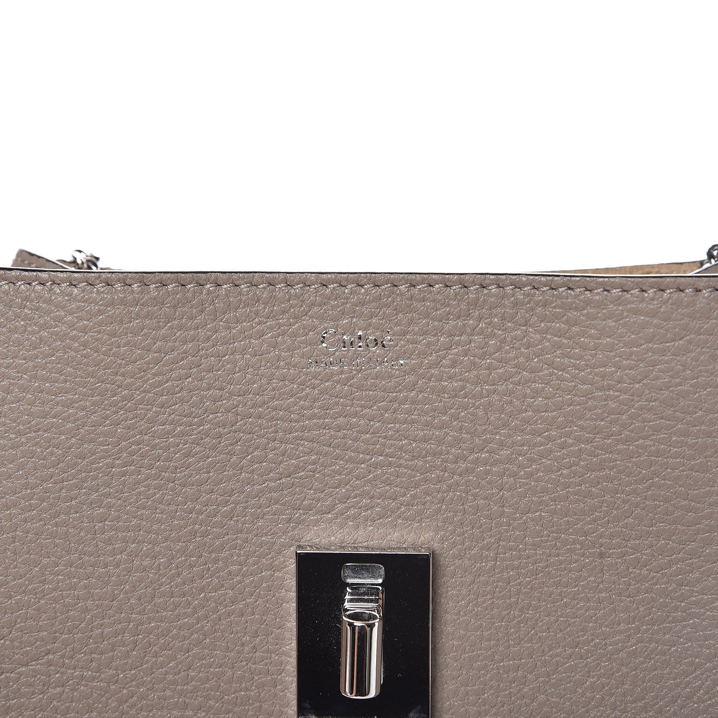 Grained Lambskin Mini Drew Shoulder Bag Motty Grey