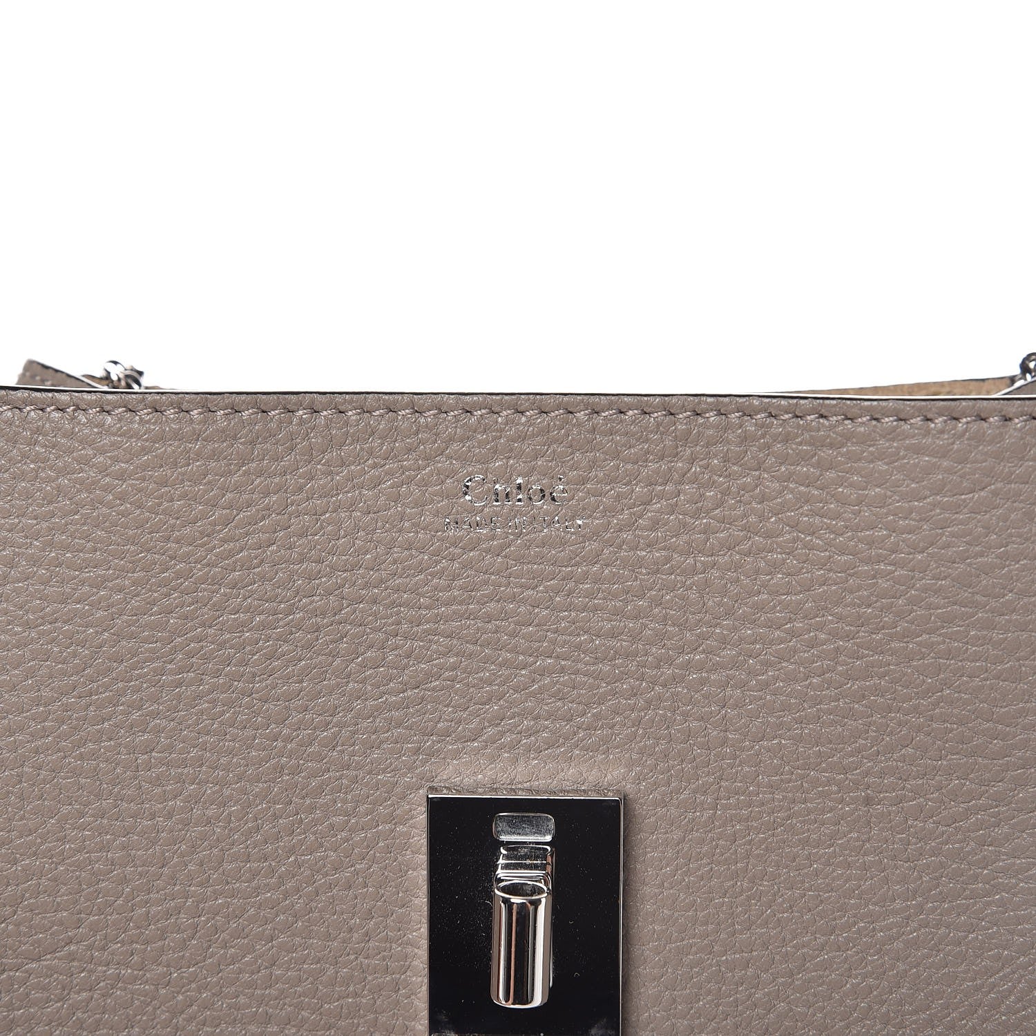 Chloe Grained Lambskin Mini Drew Shoulder Bag Motty Grey 6 of 6