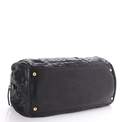 Chanel Iridescent Calfskin Chic Quilt Bowling Bag Black 4 of 7