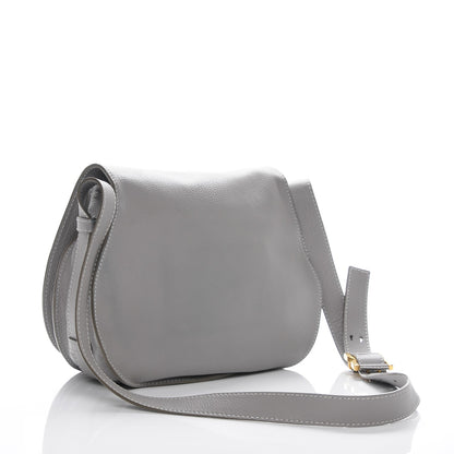 Chloe Calfskin Medium Marcie Round Crossbody Bag Cashmere Grey 3 of 6