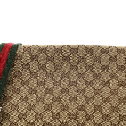 Gucci Monogram Web Medium Flap Messenger Beige Dark Brown 8 of 12