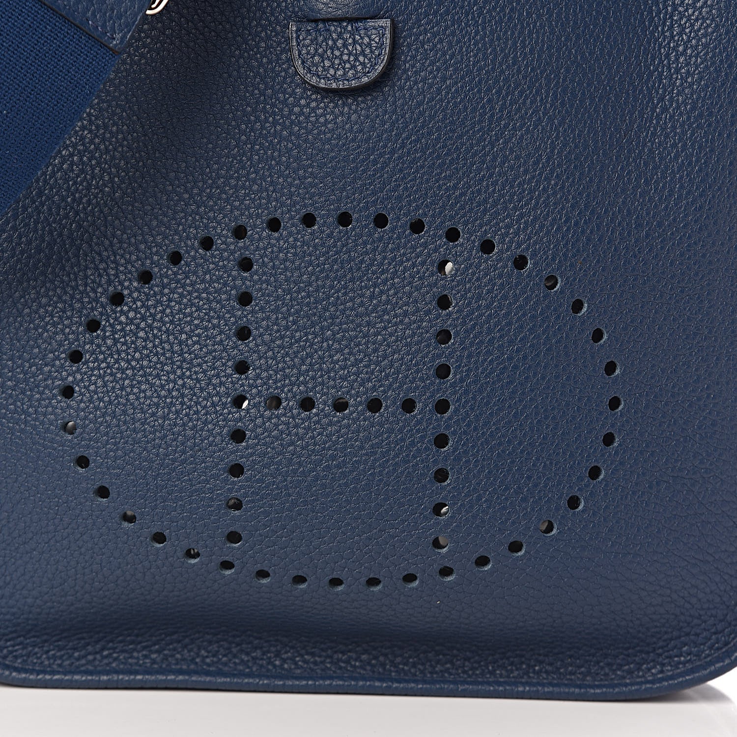 Hermes Taurillon Clemence Evelyne III PM Bleu De Malte 11 of 11