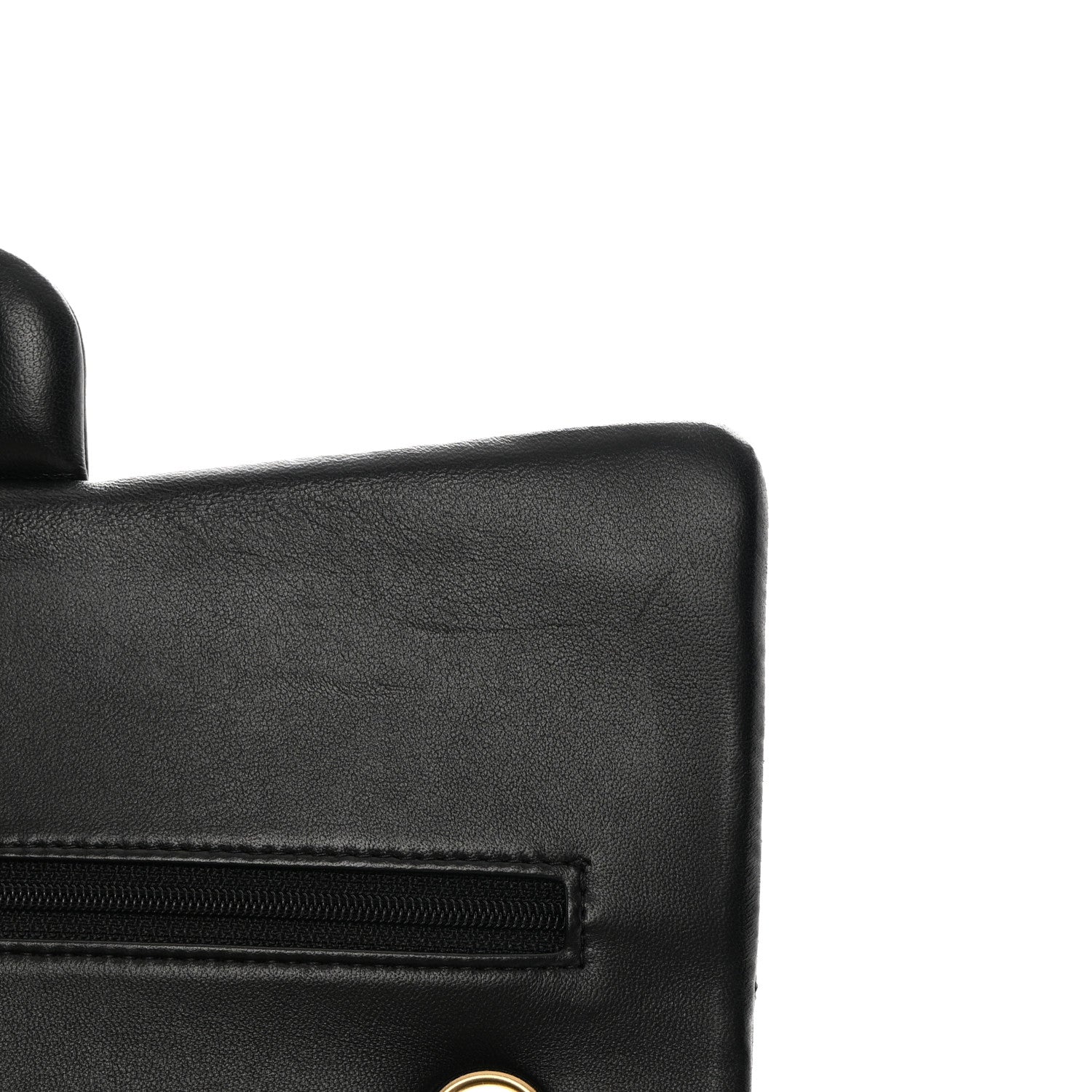 Chanel Lambskin Quilted Medium Double Flap Black 12 of 16