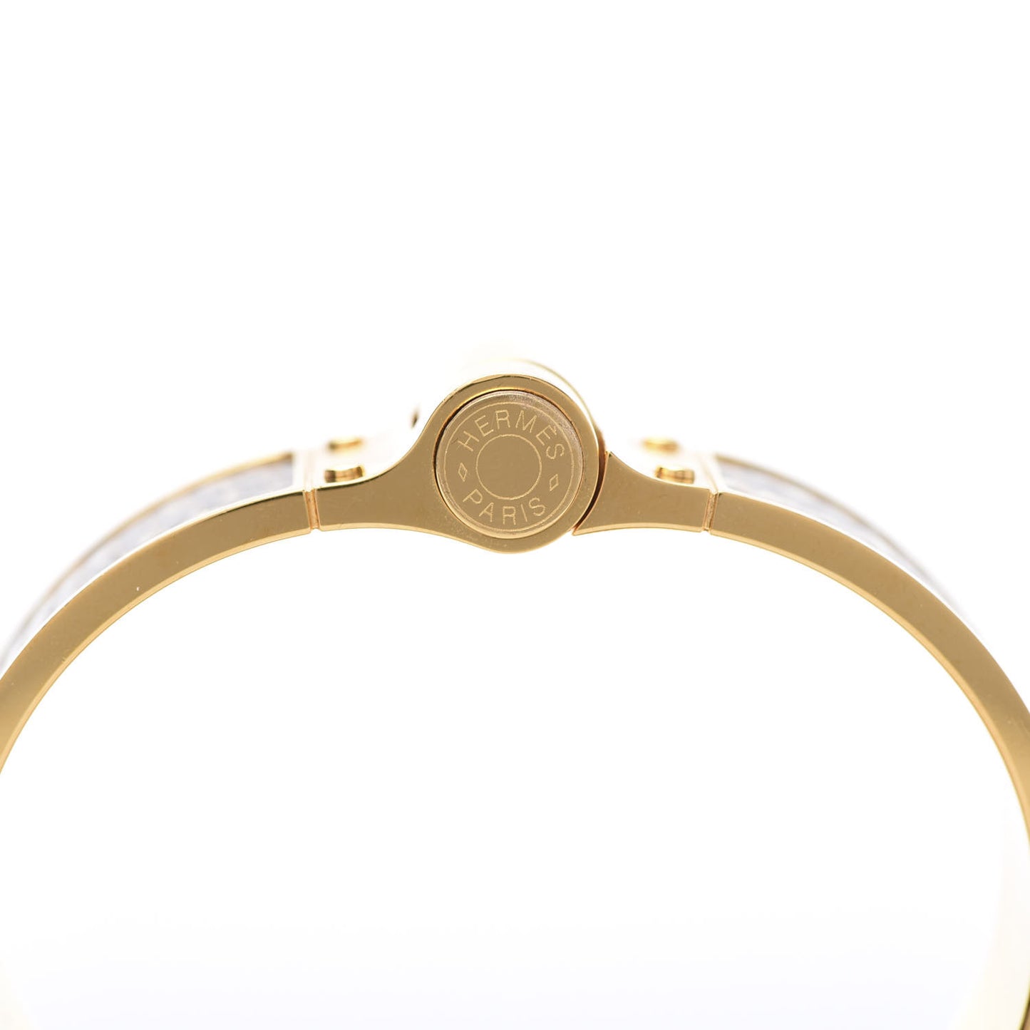 Lizard Charniere Cuir Wide Hinged Bracelet S Ombre