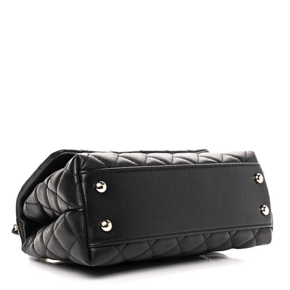 Chanel Caviar Quilted Mini Coco Handle Flap Black 3 of 4