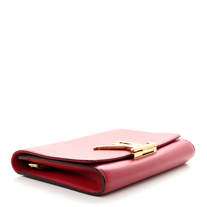 Louis Vuitton Calfskin Chain Louise MM Red 4 of 12