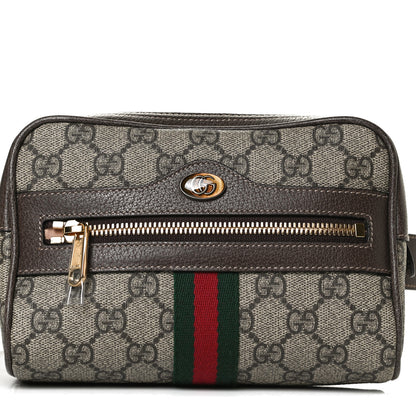 Gucci GG Supreme Monogram Web Small Ophidia Belt Bag 75 30 Dark Brown 8 of 14