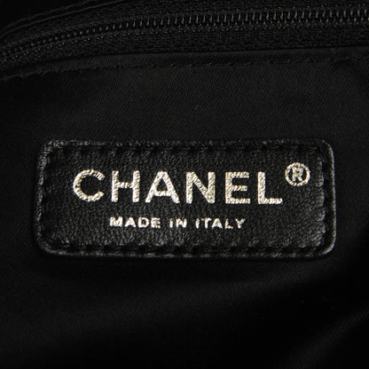Chanel Satin Quilted Large Kaleidoscope Tote Black 6 of 9