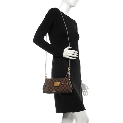 Louis Vuitton Damier Ebene Eva Clutch 2 of 7
