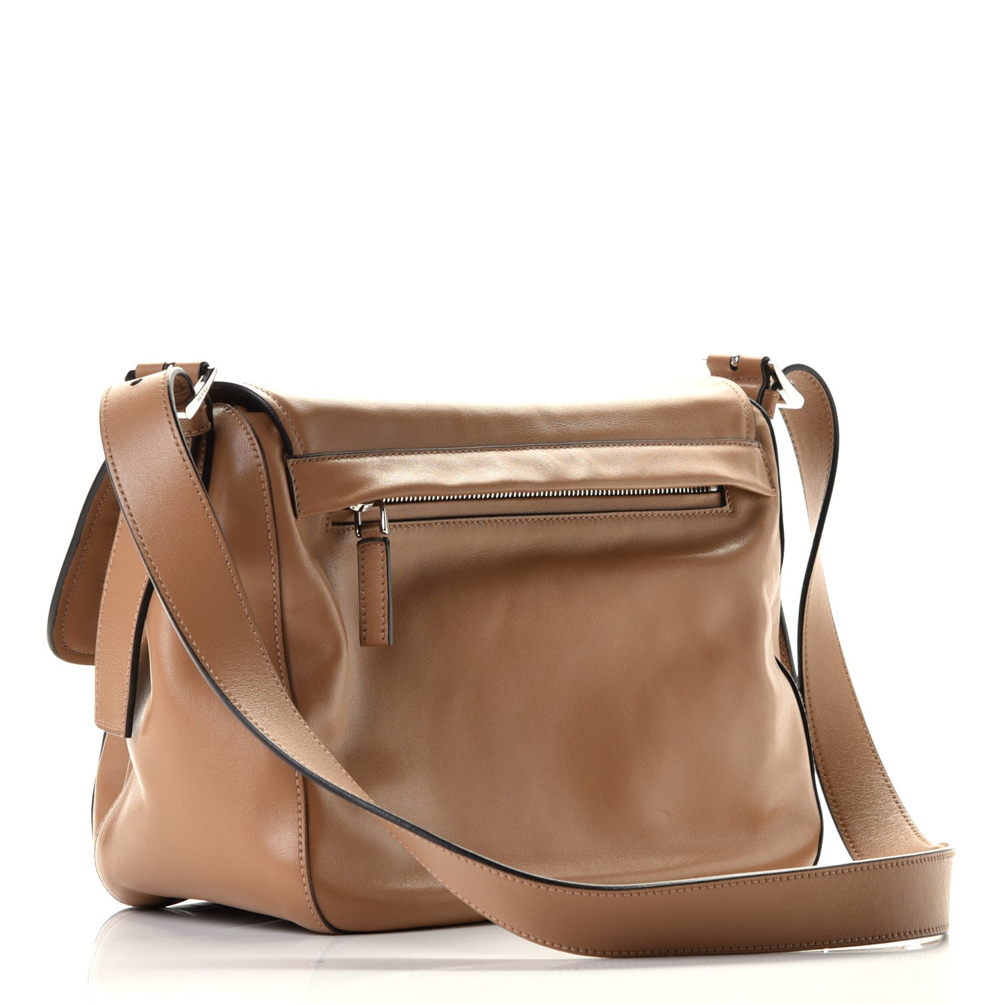Soft Calf Messenger Bag Caramel