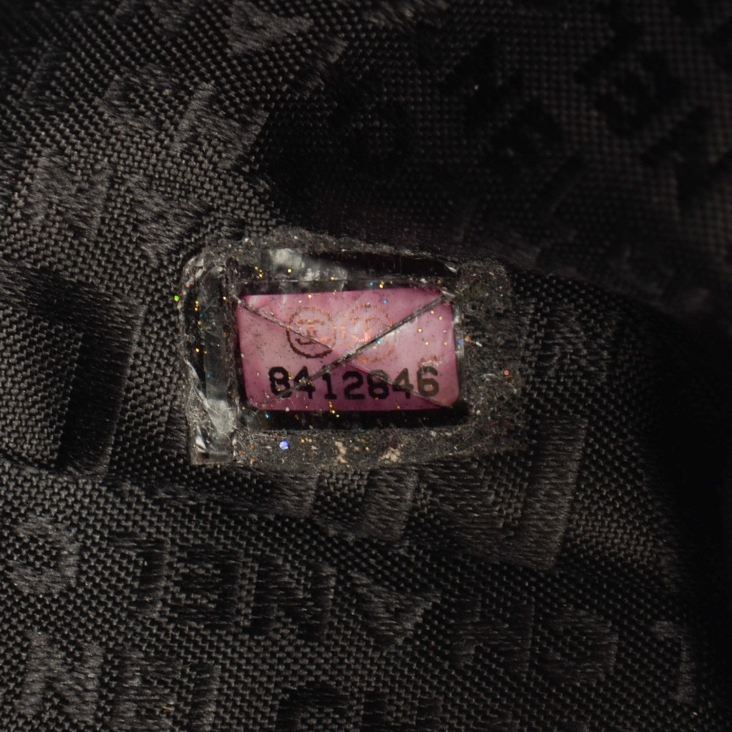 Chanel Metallic Caviar Square Stitched Medium Tote Dark Grey 7 of 7