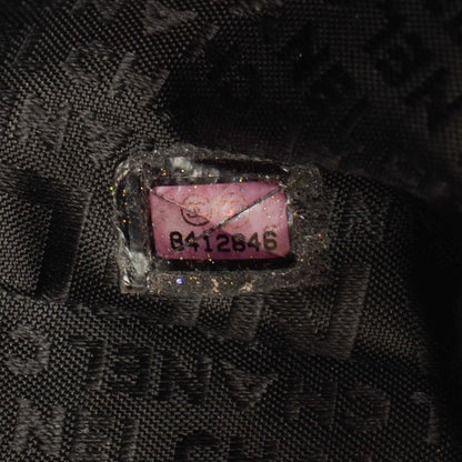 Chanel Metallic Caviar Square Stitched Medium Tote Dark Grey 7 of 7