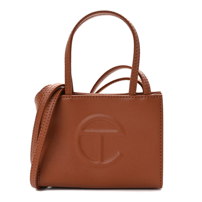 Telfar Vegan Leather Small Shopping Bag Tan 1 of 8