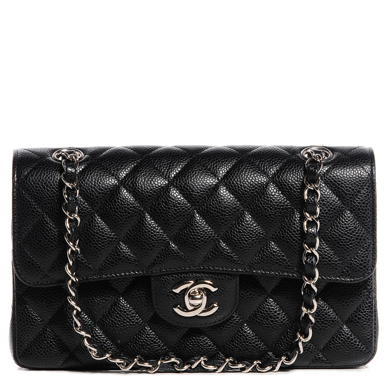 Chanel Caviar Quilted Small Double Flap Black 1 of 8