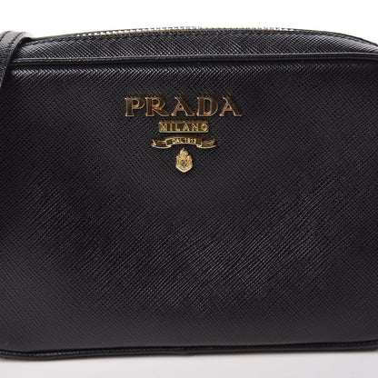 Prada Saffiano Lux Small Camera Crossbody Bag Black 8 of 11