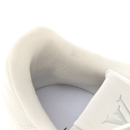 Louis Vuitton Calfskin Monogram Mens Rivoli Sneakers 9 White 8 of 11