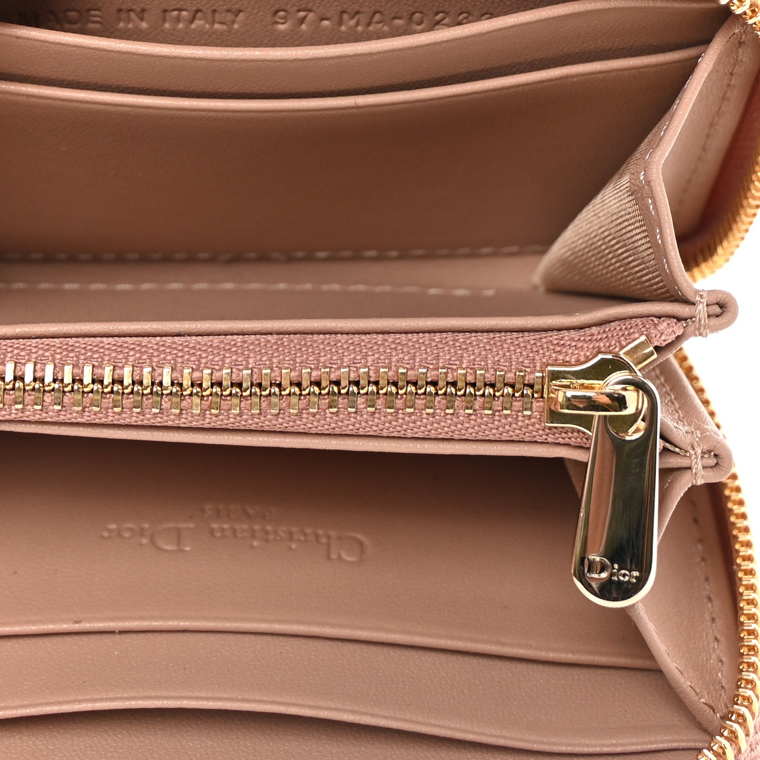 Christian Dior Lambskin Cannage Small Lady Dior Voyageur Coin Purse Rose Des Vents 5 of 7