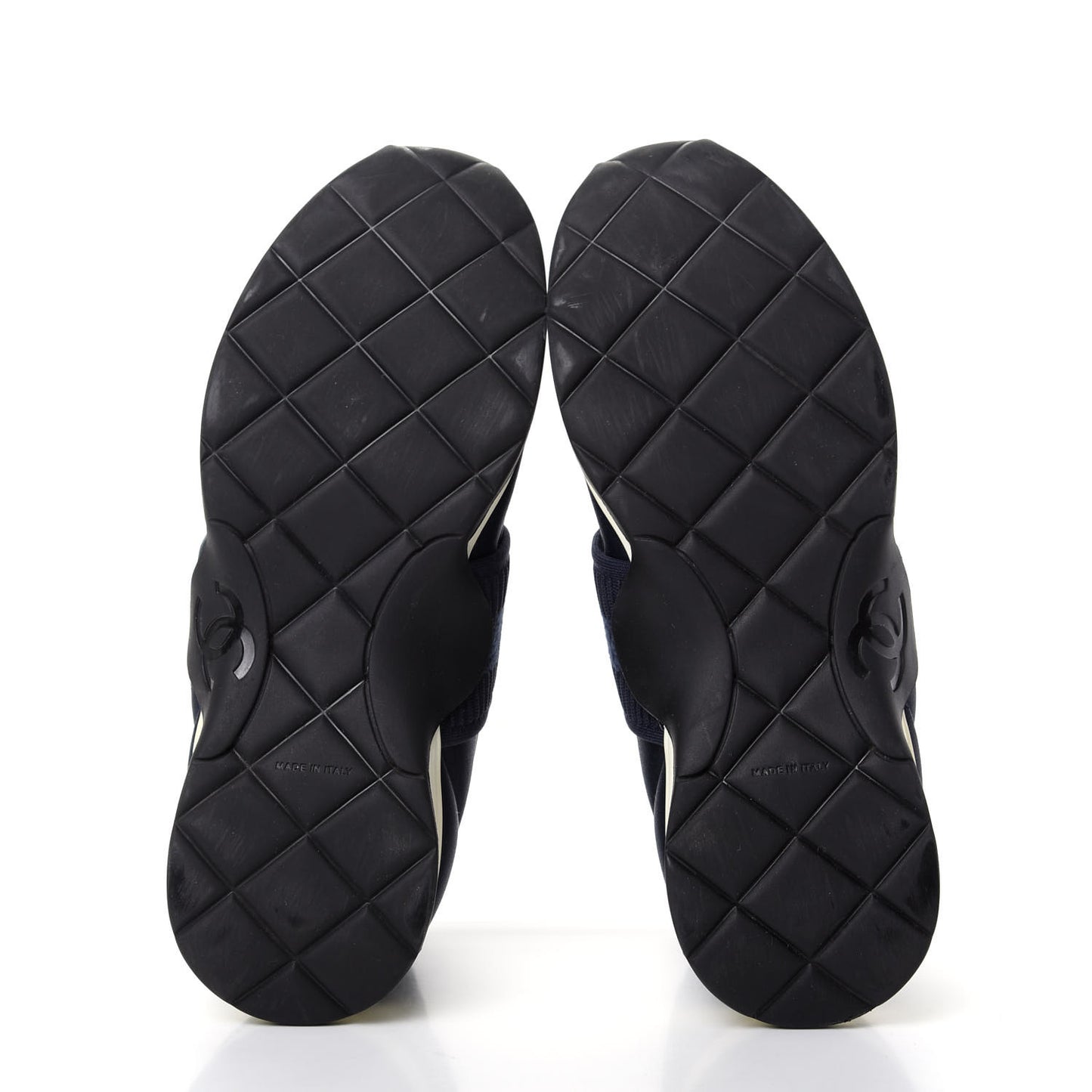 Stretch Fabric CC Sneakers 38 Blue
