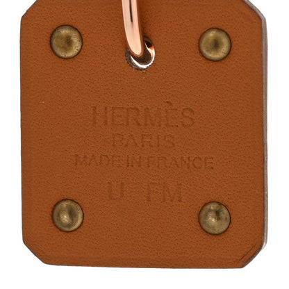 Hermes Rose Gold Plated Swift As de Coeur Pendant Necklace Nata 7 of 8