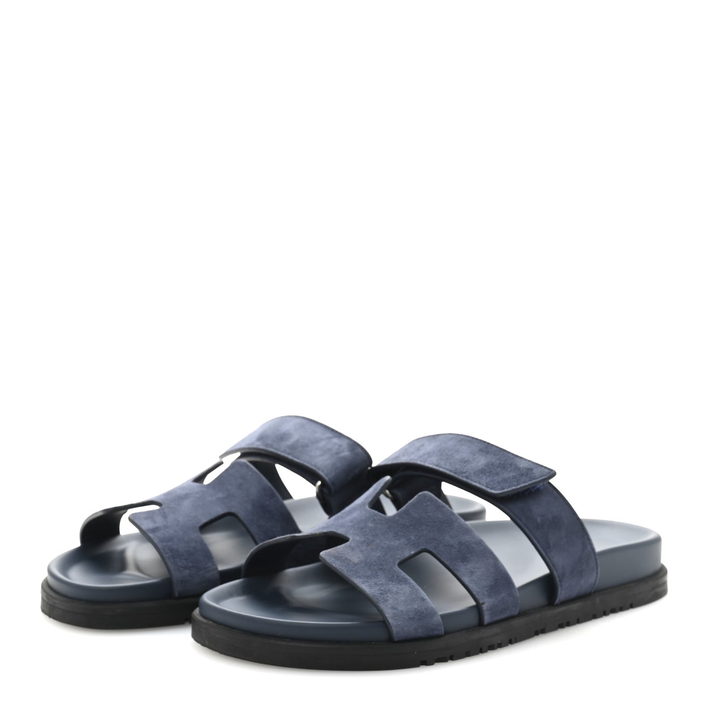 Suede Goatskin Womens Chypre Sandals 38 Bleu Celeste