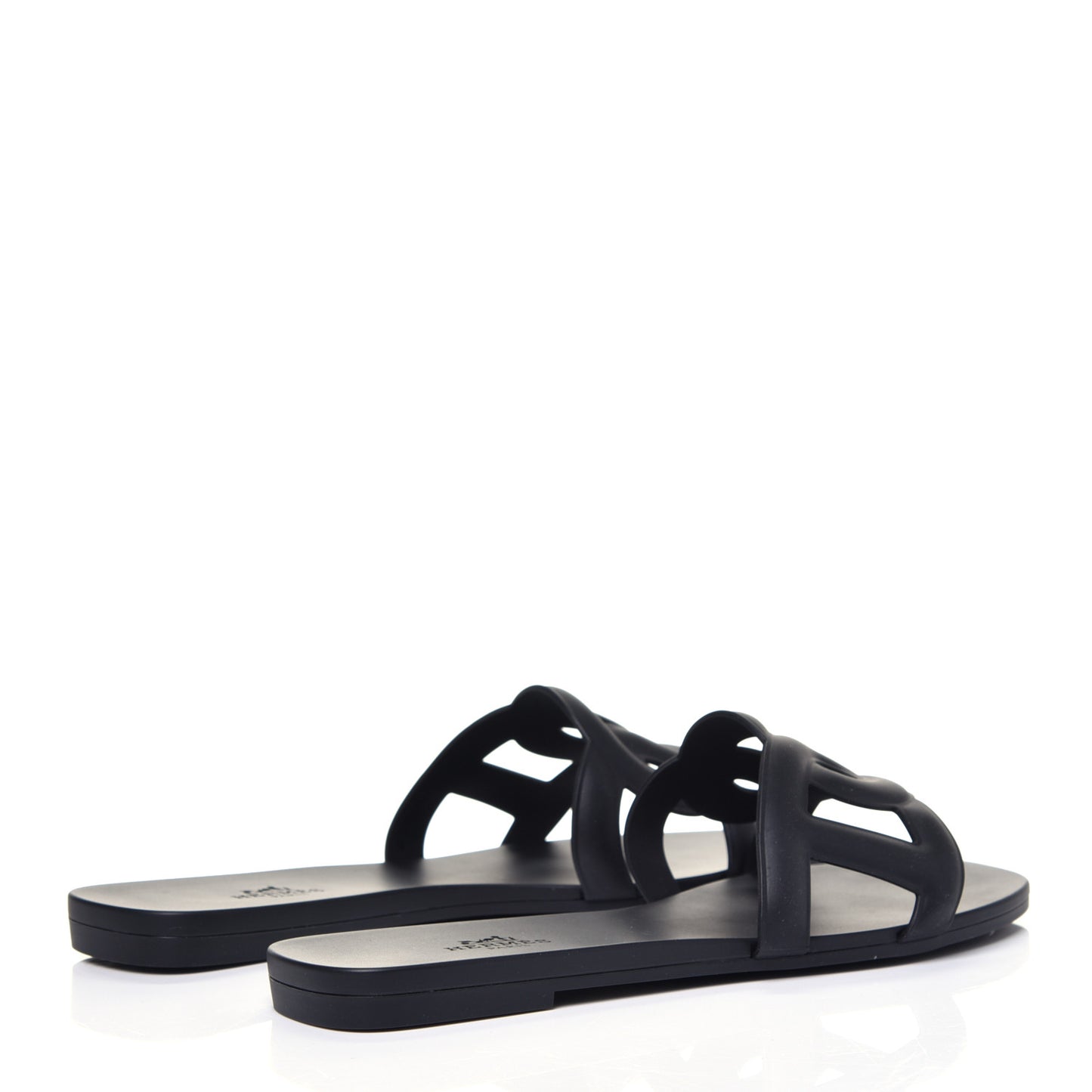 Rubber Aloha Sandals 37 Black