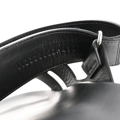 Hermes Calfskin Mens Chypre Sandals 43 Black 9 of 10