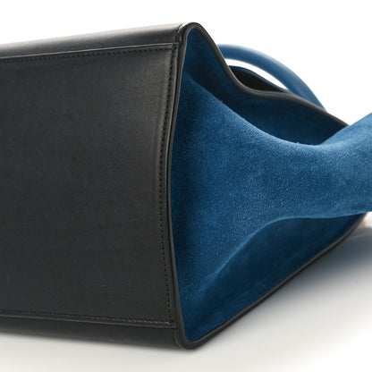 Celine Smooth Calfskin Suede Small Trapeze Deepsea 8 of 8