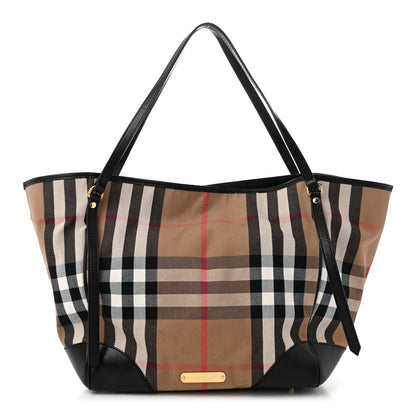 Burberry House Check Medium Canterbury Tote Black 1 of 13