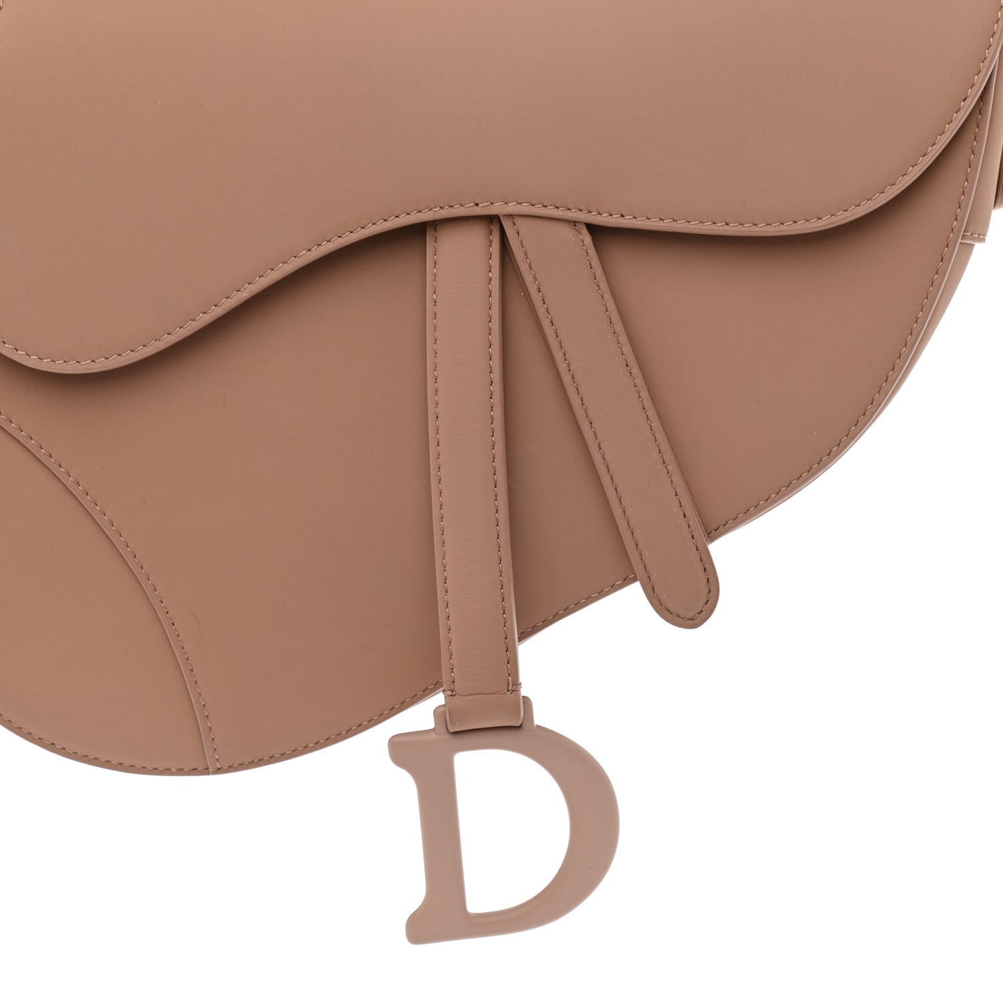 Ultra Matte Calfskin Saddle Bag Blush