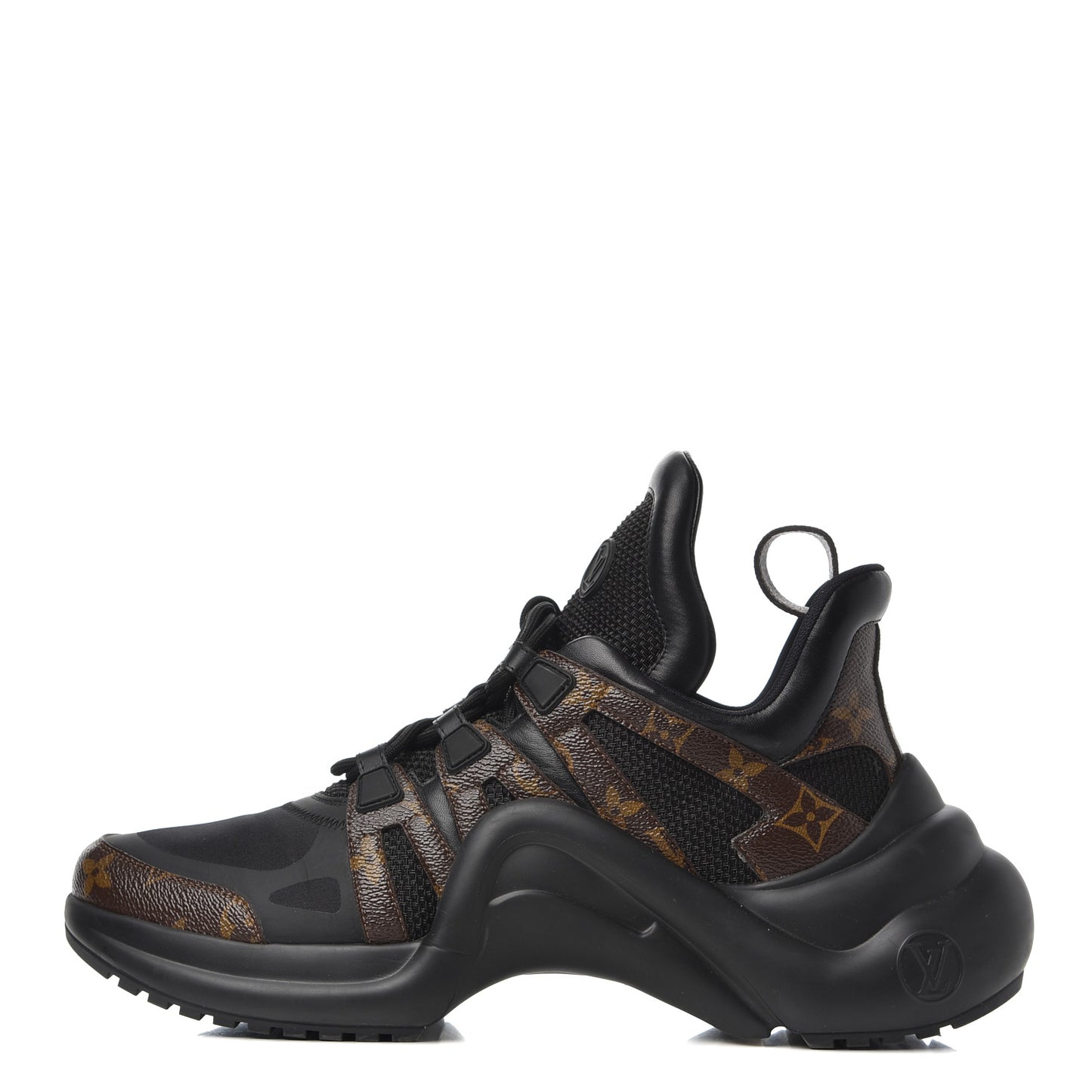 Calfskin Patent Monogram LV Archlight Sneakers 42 Black