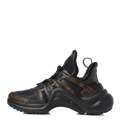 Louis Vuitton Calfskin Patent Monogram LV Archlight Sneakers 42 Black 1 of 20