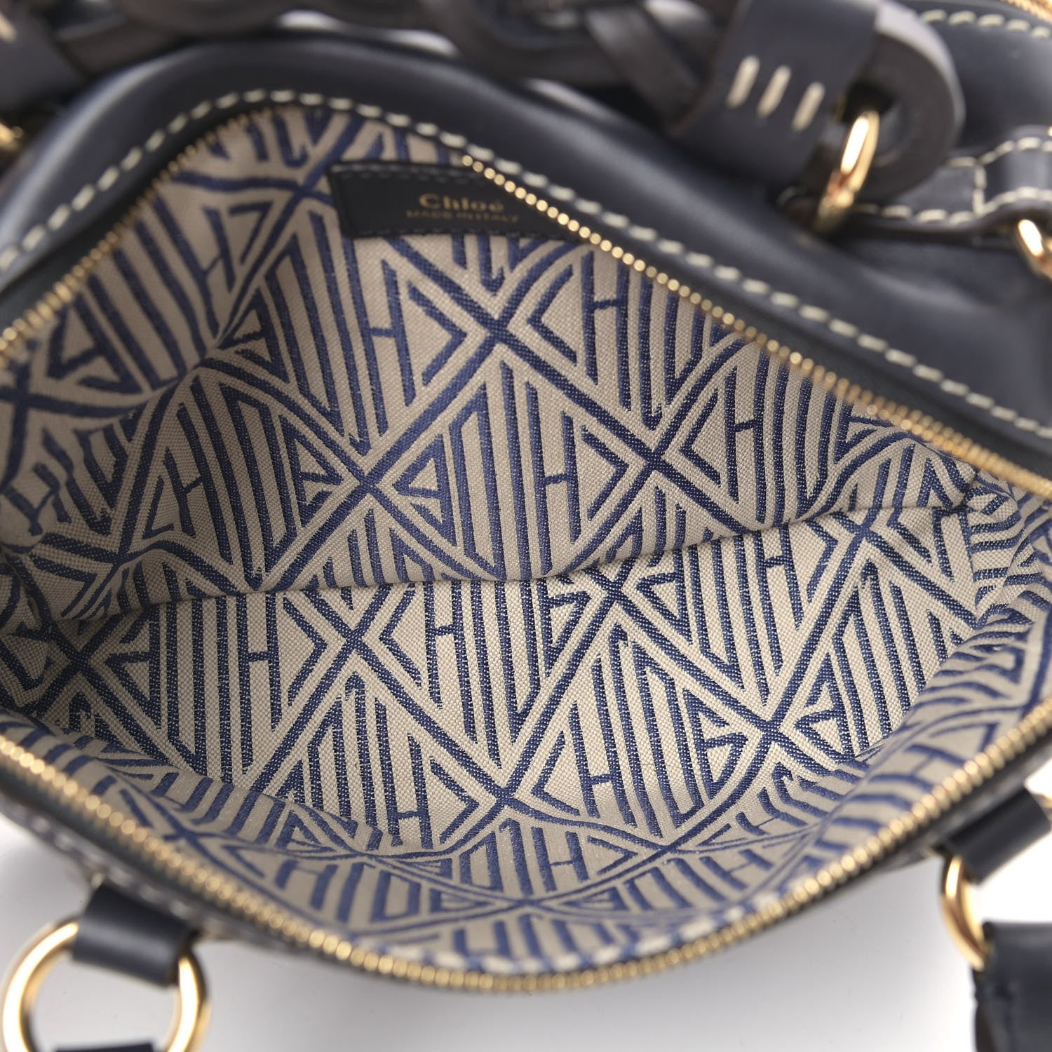 Chloe Calfskin Small Daria Full Blue 5 of 10