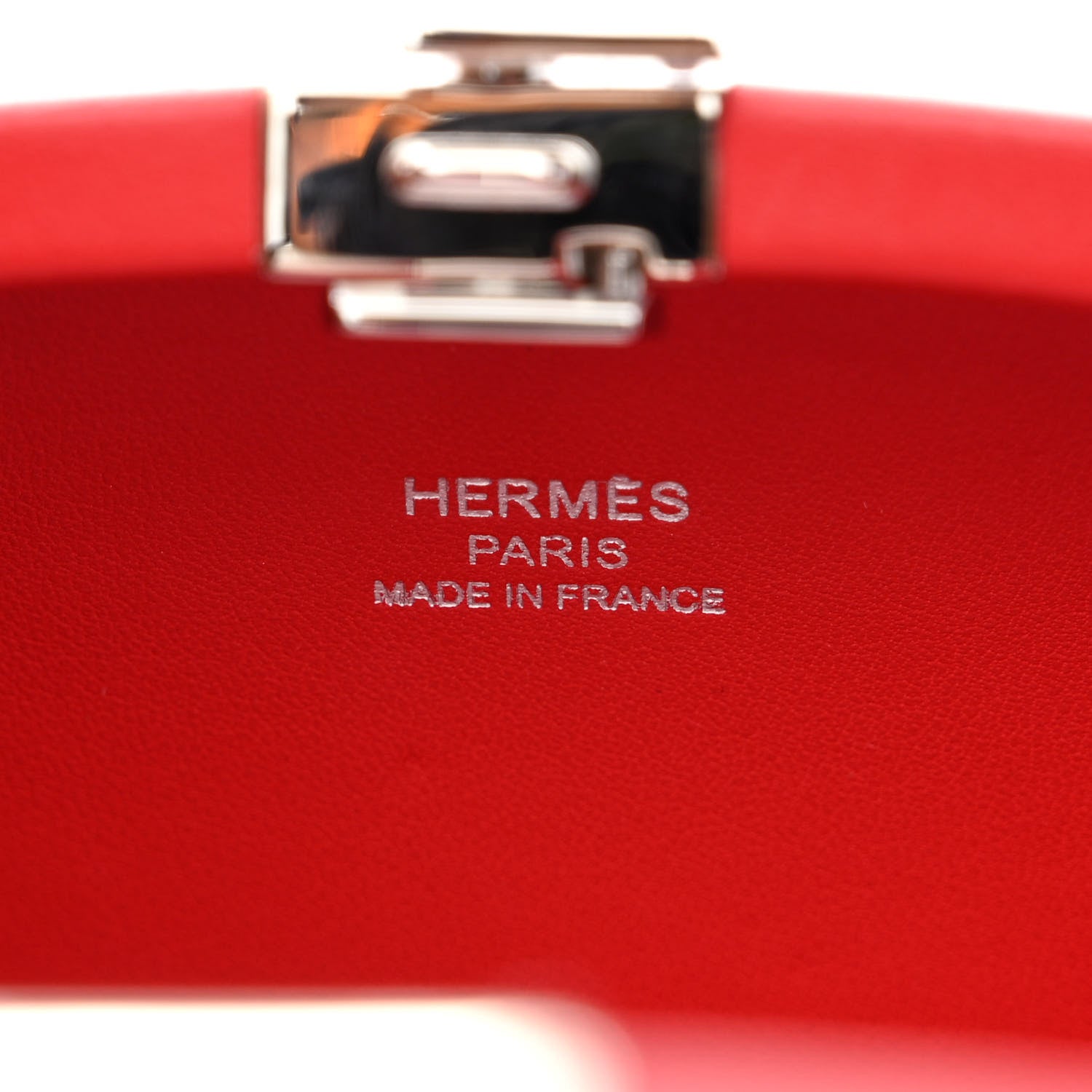 Hermes Chevre Chamkila Clou Medor Clutch Rouge De Coeur 6 of 10