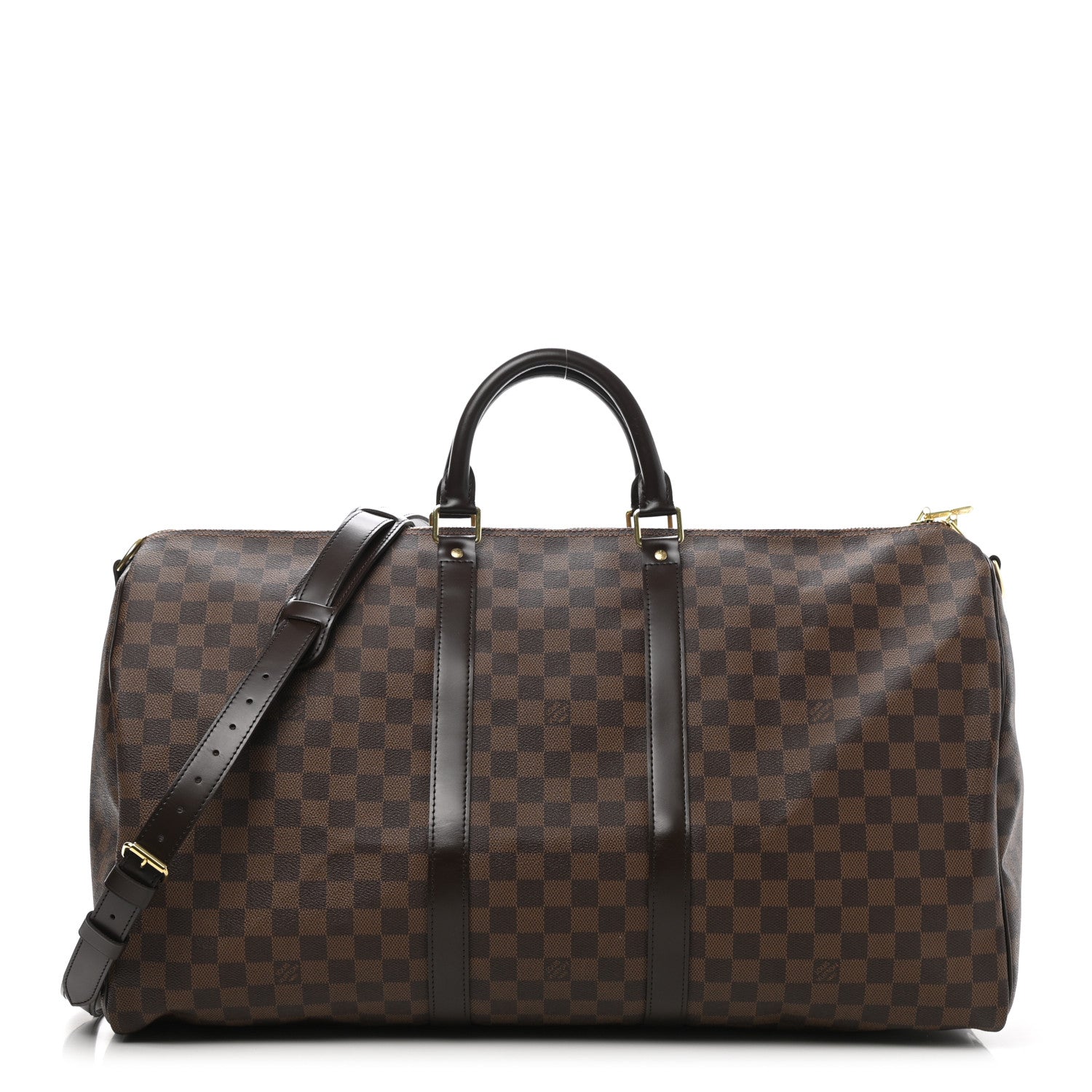 Louis Vuitton Damier Ebene Keepall Bandouliere 55 1 of 10